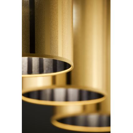 Jupiter 2092 - Takpendel på vajer CORTINA 3xE27/15W/230V guld/svart