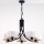 Jupiter 2104 - Taklampa med kedja ARTHUR 5xE27/15W/230V vit/svart/marmordekor