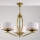 Jupiter 2109 - Taklampa med stång KASZMIR 3xE27/15W/230V vit/guld/marmordekor