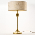 Jupiter 2112 - Bordslampa KASZMIR 1xE27/15W/230V vit/guld/marmordekor