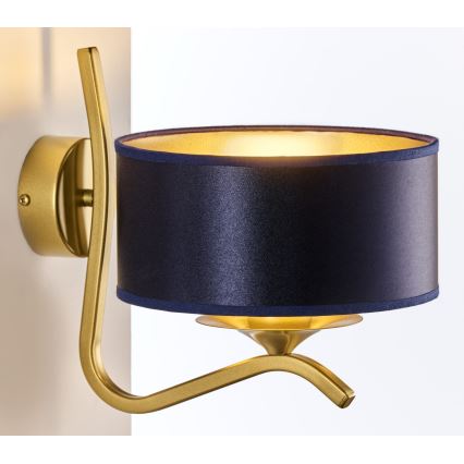 Jupiter 2115 - Vägglampa KASZMIR 1xE27/15W/230V blå/guld