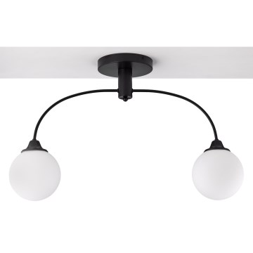 Jupiter 2170 - Taklampa NOLA 2xE27/15W/230V svart