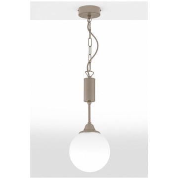 Jupiter 2197 - Taklampa med kedja NOLA 1xE27/15W/230V beige