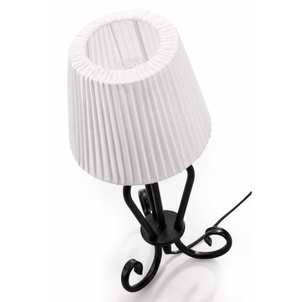 Jupiter 2202 - Bordslampa ELPIS 1xE27/15W/230V vit/svart
