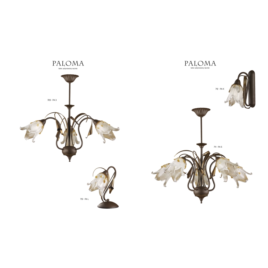 Jupiter 711 - PA5 - Pendelkrona PALOMA 5xE27/40W/230V