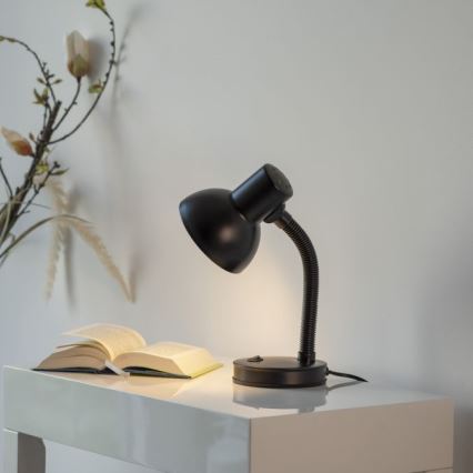 JUST LIGHT. 11080-18 - Flexibel bordslampa FLEXI 1xE27/25W/230V svart