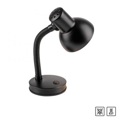 JUST LIGHT. 11080-18 - Flexibel bordslampa FLEXI 1xE27/25W/230V svart