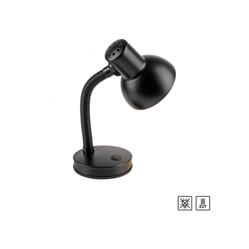 JUST LIGHT. 11080-18 - Flexibel bordslampa FLEXI 1xE27/25W/230V svart