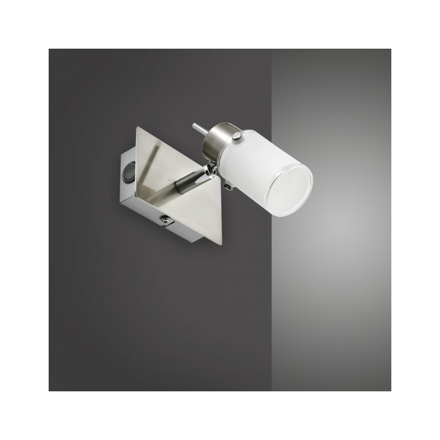 JUST LIGHT. 11931-55 - LED väggspotlight MAX 1xGU10/4W/230V matt krom