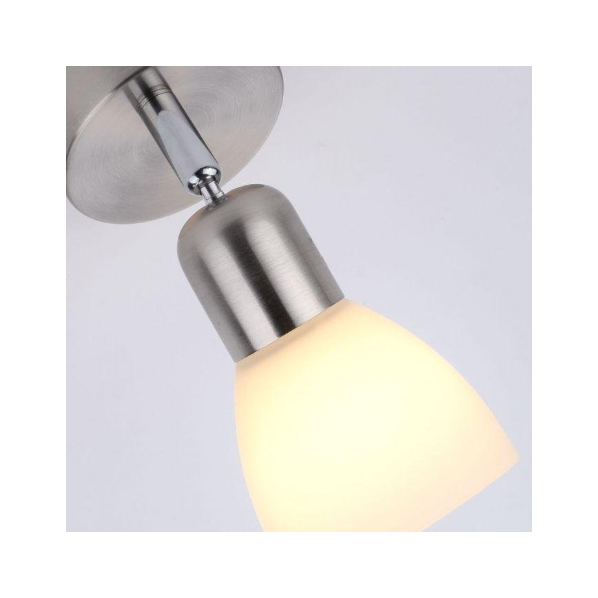 JUST LIGHT. 11951-55 - Väggspotlight KARO 1xE14/40W/230V matt krom