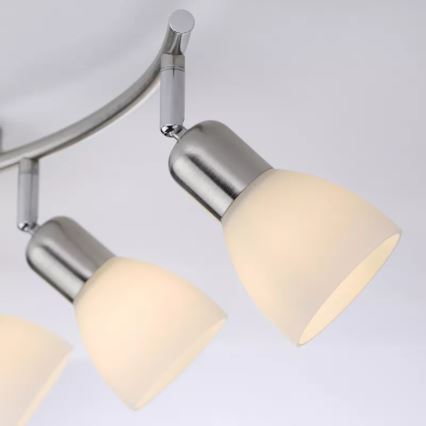 JUST LIGHT. 11953-55 - Spotlampa KARO 3xE14/40W/230V matt krom