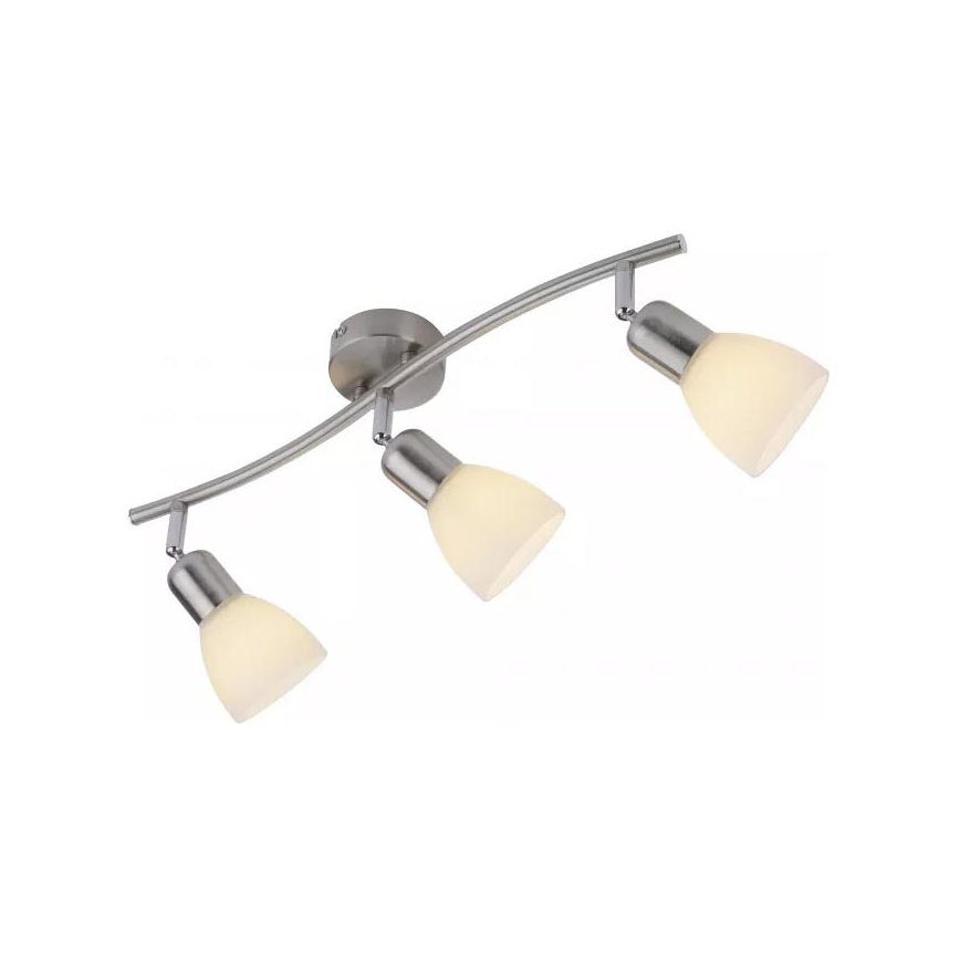 JUST LIGHT. 11953-55 - Spotlampa KARO 3xE14/40W/230V matt krom