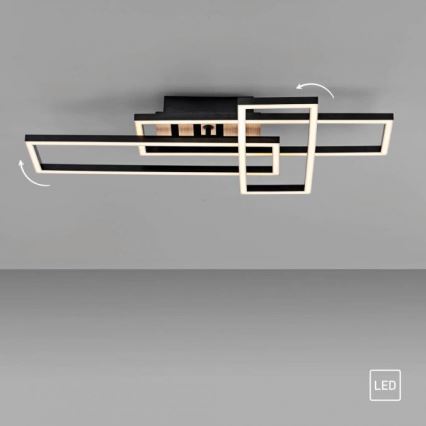 JUST LIGHT. 14051-79 - LED-takarmatur AKUSTIKA LED/20,5W/230V ek/svart