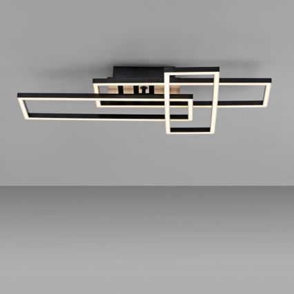 JUST LIGHT. 14051-79 - LED-takarmatur AKUSTIKA LED/20,5W/230V ek/svart