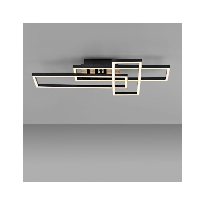 JUST LIGHT. 14051-79 - LED-takarmatur AKUSTIKA LED/20,5W/230V ek/svart