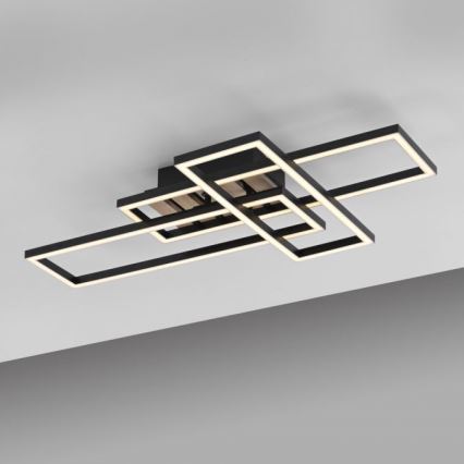 JUST LIGHT. 14051-79 - LED-takarmatur AKUSTIKA LED/20,5W/230V ek/svart