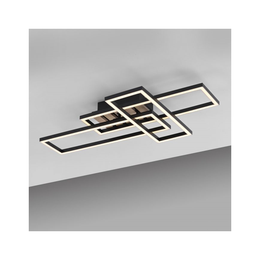 JUST LIGHT. 14051-79 - LED-takarmatur AKUSTIKA LED/20,5W/230V ek/svart