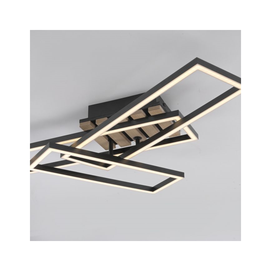 JUST LIGHT. 14051-79 - LED-takarmatur AKUSTIKA LED/20,5W/230V ek/svart