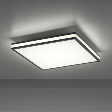 JUST LIGHT. 14110-18 - LED RGBW Dimbar taklampa MARIO BLACK LED/19,5W/230V 2700-5000K + fjärrkontroll