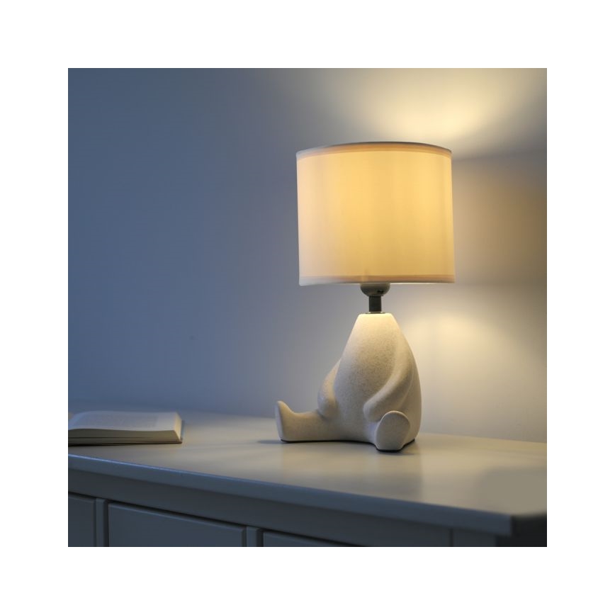 JUST LIGHT. 14190-39 - Bordslampa TED 1xE27/25W/230V beige