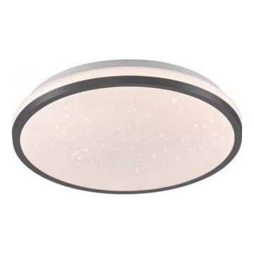 JUST LIGHT. 14293-18 - LED Dimbar taklampa KYLE LED/10W/230V diameter 28 cm svart