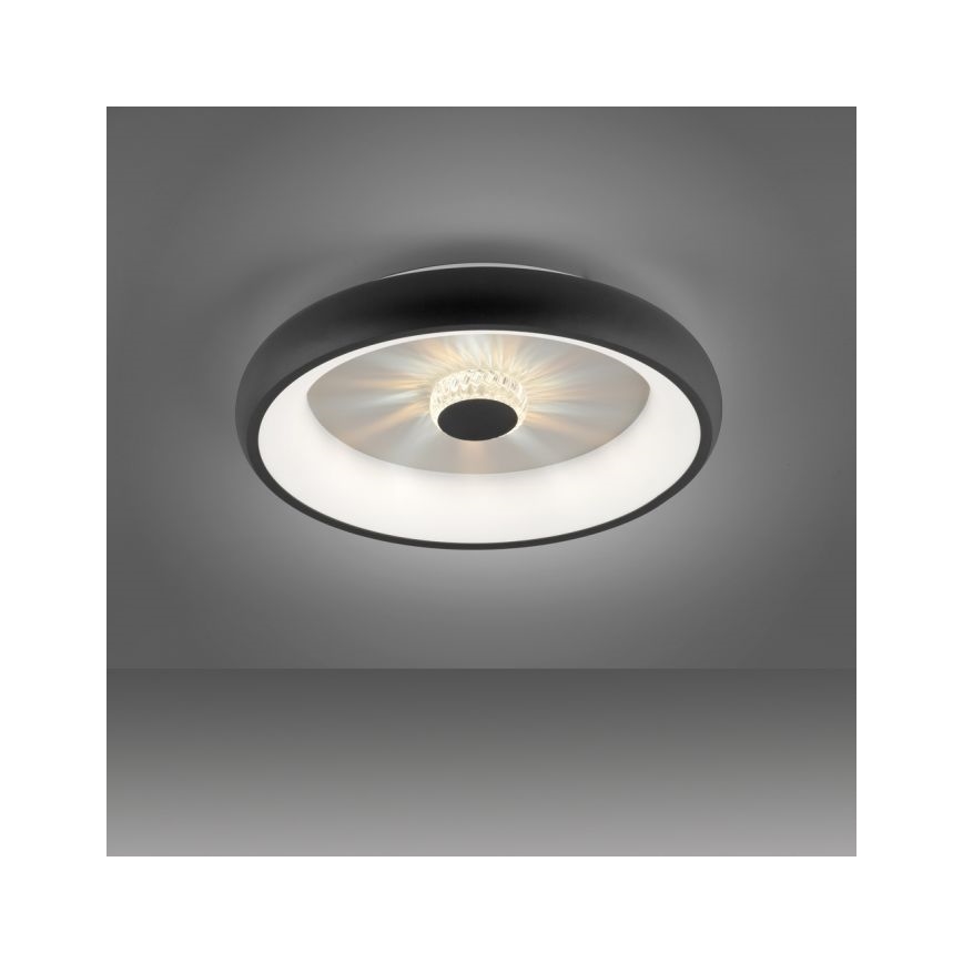 JUST LIGHT. 14384-18 - LED Dimbar taklampa VERTIGO LED/29W/230V 2700-5000K svart + fjärrkontroll