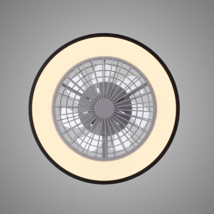 JUST LIGHT. 14447-18 - LED RGBW Dimmbar takfläkt med belysning LENO LED/44W/230V 3000-6500K Ø 48,6 cm vit + fjärrkontroll