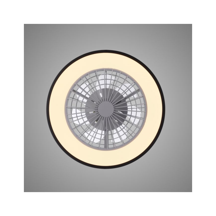 JUST LIGHT. 14447-18 - LED RGBW Dimmbar takfläkt med belysning LENO LED/44W/230V 3000-6500K Ø 48,6 cm vit + fjärrkontroll