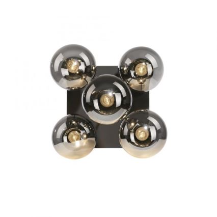 JUST LIGHT. 14602-18 - Pendelkrona WIDOW 5xE14/25W/230V svart