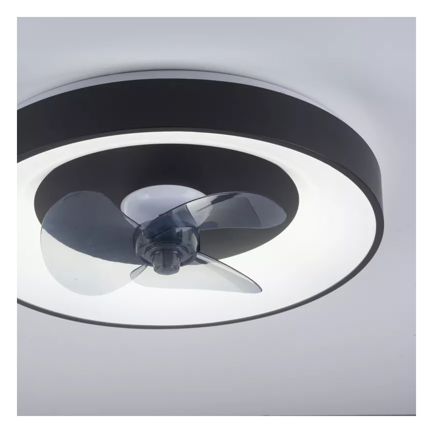 JUST LIGHT. 14644-18 - LED Dimbar taklampa med fläkt VENIKA LED/36W/230V diameter 48,6 cm 2700-5000K + fjärrkontroll