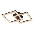 JUST LIGHT. 14732-18 - LED-taklampa GLITRA LED/17,5W/230V 37,6x37,6 cm svart