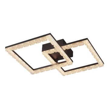 JUST LIGHT. 14732-18 - LED-taklampa GLITRA LED/17,5W/230V 37,6x37,6 cm svart