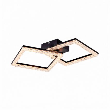 JUST LIGHT. 14732-18 - LED-taklampa GLITRA LED/17,5W/230V 37,6x37,6 cm svart