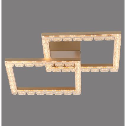 JUST LIGHT. 14732-60 - LED-taklampa GLITRA LED/17,5W/230V 37,6x37,6 cm guldfärgad