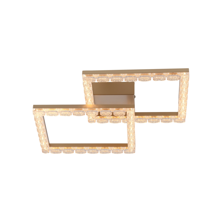 JUST LIGHT. 14732-60 - LED-taklampa GLITRA LED/17,5W/230V 37,6x37,6 cm guldfärgad