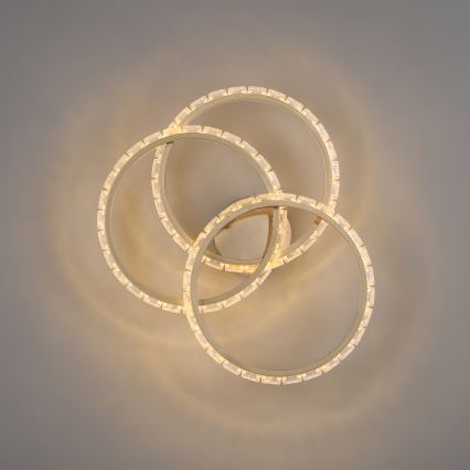 JUST LIGHT. 14734-60 - LED taklampa GLITRA LED/37W/230V Ø 50 cm guldfärgad