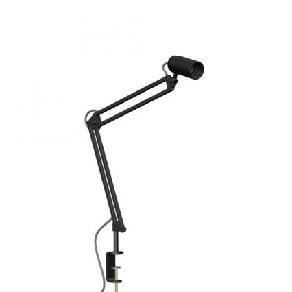 JUST LIGHT. 14773-18 - Bordslampa med klämma TURN ME 1xE27/60W/230V svart