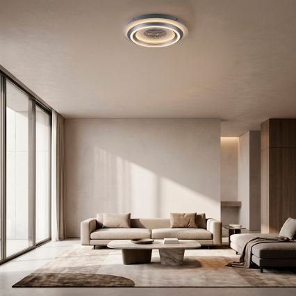JUST LIGHT. 15089-21 - LED-taklampa CICHIO LED/36W/230V Ø 40 cm matt krom