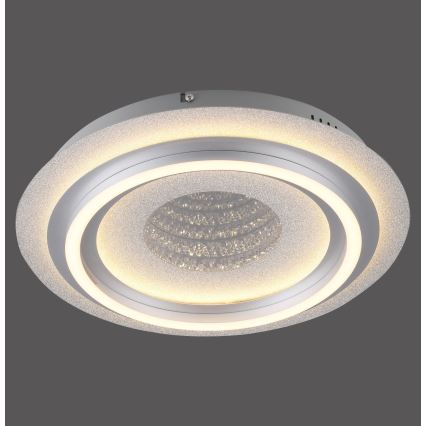 JUST LIGHT. 15089-21 - LED-taklampa CICHIO LED/36W/230V Ø 40 cm matt krom