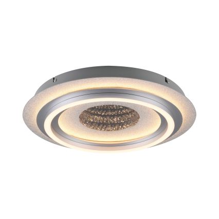 JUST LIGHT. 15089-21 - LED-taklampa CICHIO LED/36W/230V Ø 40 cm matt krom
