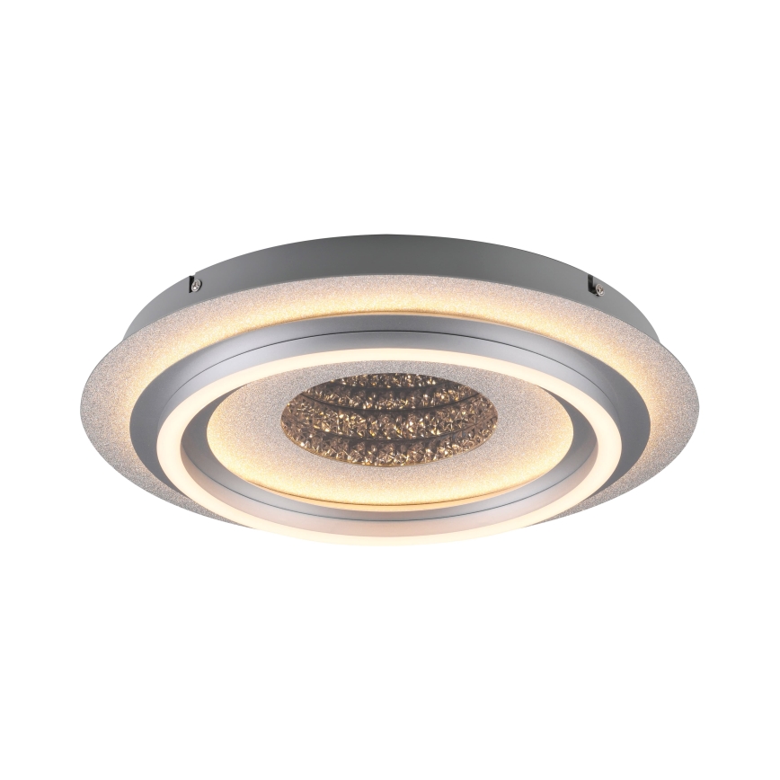 JUST LIGHT. 15089-21 - LED-taklampa CICHIO LED/36W/230V Ø 40 cm matt krom