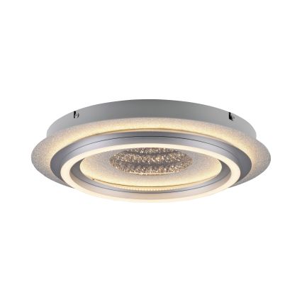 JUST LIGHT. 15089-21 - LED-taklampa CICHIO LED/36W/230V Ø 40 cm matt krom