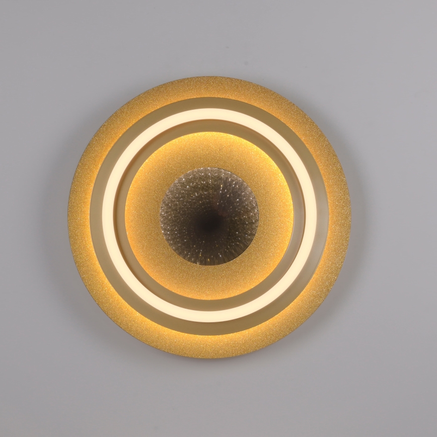 JUST LIGHT. 15089-60 - LED Taklampa CICHIO LED/36W/230V Ø 40 cm guld