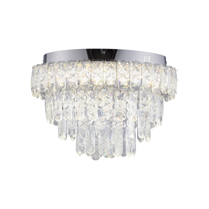 JUST LIGHT. 15092-17 - LED-taklampa KULUNKA LED/33W/230V Ø 38 cm blank krom