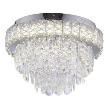 JUST LIGHT. 15092-17 - LED-taklampa KULUNKA LED/33W/230V Ø 38 cm blank krom