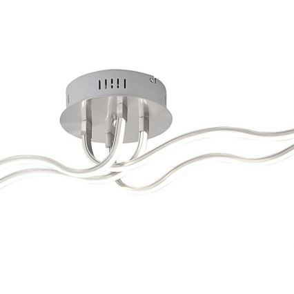 JUST LIGHT. 15126-55 - LED ytmonterad ljuskrona WAVE LED/29,4W/230V matt krom