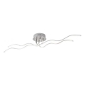 JUST LIGHT. 15126-55 - LED ytmonterad ljuskrona WAVE LED/29,4W/230V matt krom