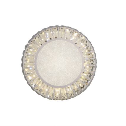JUST LIGHT. 15221-17 - LED taklampa KULUNKA LED/32W/230V Ø 37 cm blank krom