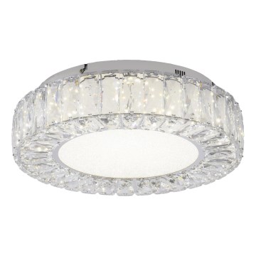 JUST LIGHT. 15221-17 - LED taklampa KULUNKA LED/32W/230V Ø 37 cm blank krom