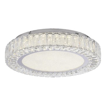 JUST LIGHT. 15222-17 - LED-taklampa KULUNKA LED/46W/230V Ø 50 cm blank krom